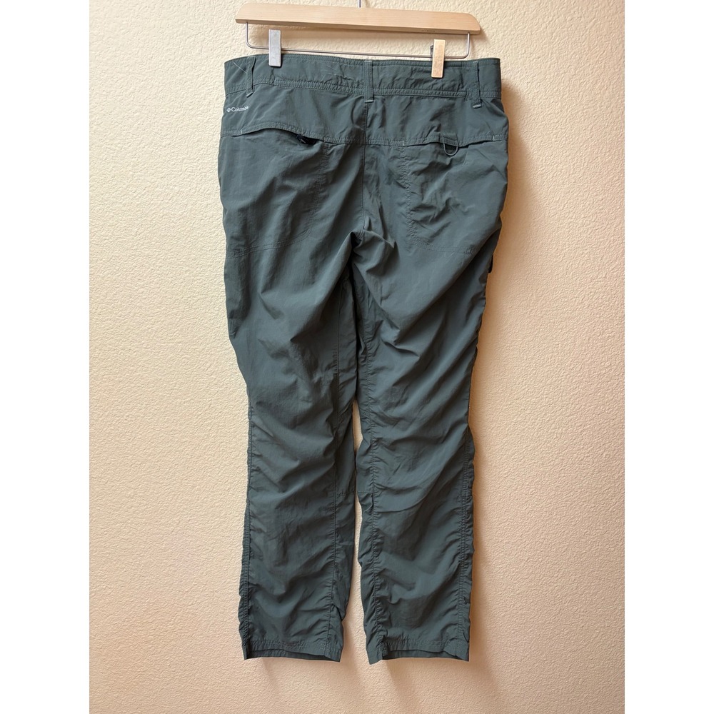 Columbia Omni-Shade Hiking Cargo Pants Womens 10 Regular Green Nylon Outdoor - Picture 6 of 6